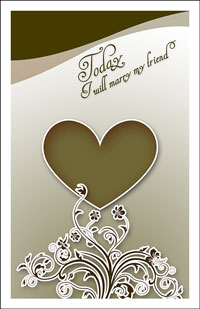Wedding Program Cover Template 9E - Graphic 2